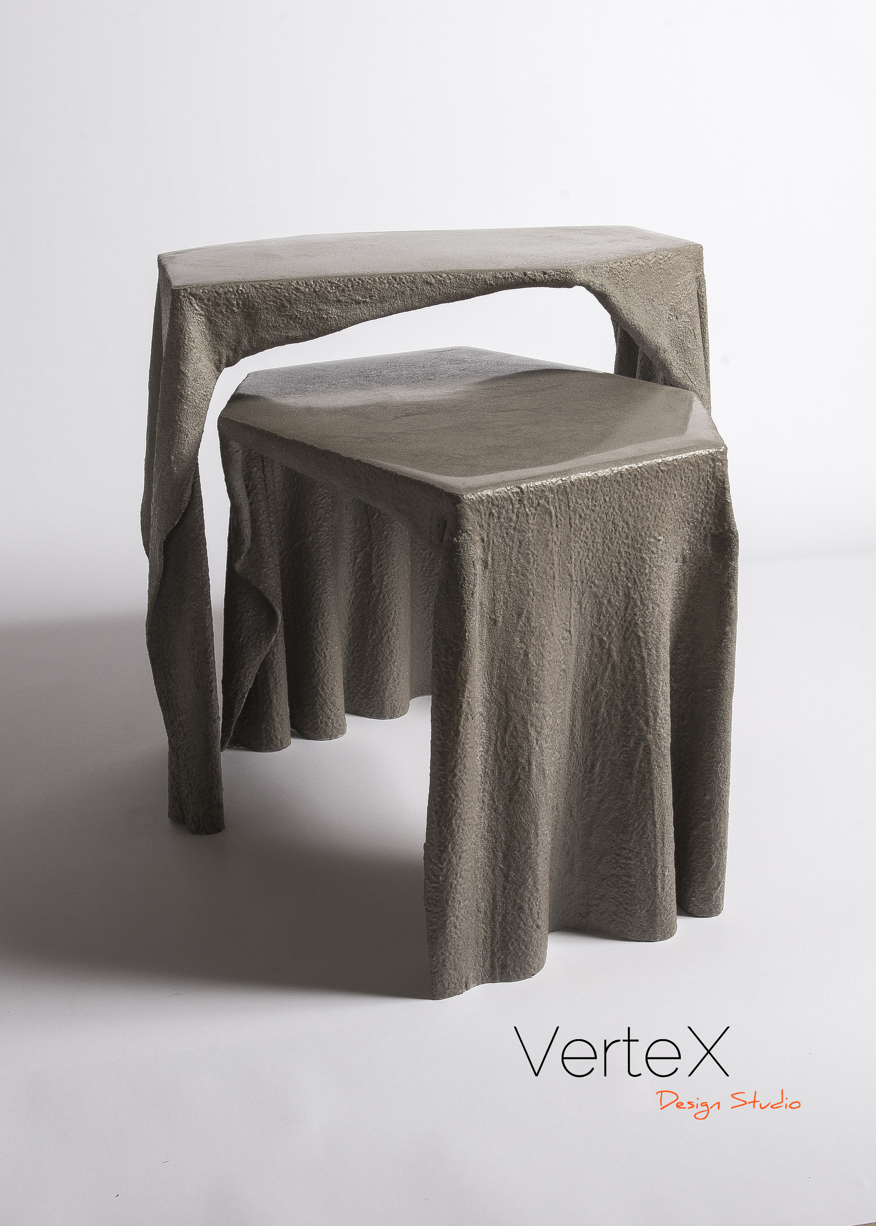 Fabric Concrete Coffee Table
